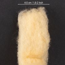 Product Wool ribbon, cream orange, 10m wool for wreaths &amp; arrangements