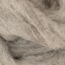 Product Wool cord decorative wool grey-natural 2m felted wool for crafts &amp; floristry
