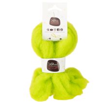 Product Soft Green Wool Roving for Crafting and Seasonal Decorations (2m)