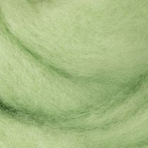 Product Craft wool, decorative wool, wool cord for diverse creative ideas and handicraft projects, 2m light green