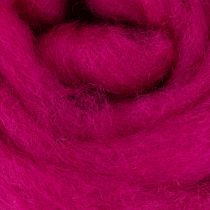 Product Wool cord Soft felted wool for decorative designs and seasonal arrangements 2m Pink