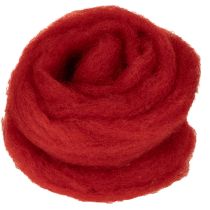 Product Decorative wool red 2m felt wool for floristry, decoration and crafting