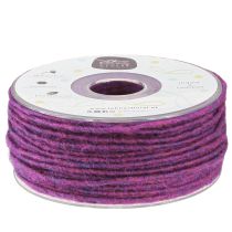 Product Wool cord purple 3mm 100m
