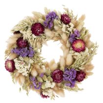 Product Dried flower wreath, festive table decoration for special occasions and seasons, 25cm