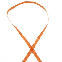 Product Gift ribbon dotted decorative ribbon orange 10mm 25m