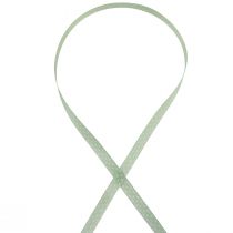 Product Gift ribbon dotted decorative ribbon green mint 10mm 25m