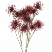 Product Xanthium artificial flower autumn decoration red 6 flowers 80cm 3pcs