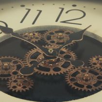Product Wall decoration wall clock gear clock bronze cream retro Ø54cm