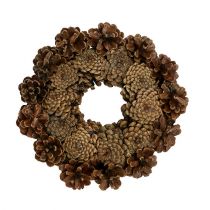 Product Cone wreath flat, tied Ø23cm