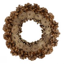 Cone wreath pine cones black pine cones Ø30cm