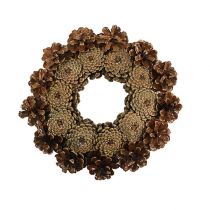Cone wreath painted Ø25cm