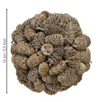 Product Cone ball for hanging alder cones white washed 12cm
