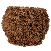 Product Dekorative Planter aus echten Tannenzapfen, rund, 27 cm, naturbraun