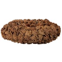 Product Round Pinecone Planter, 38cm Diameter, Natural Brown
