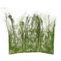 Grass decoration to stand with branches Green window decoration 105x50cm