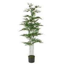 Product Artificial Bamboo Tree Green 132 cm with Black Pot for Indoor Decoration