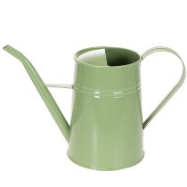 Product Vintage metal indoor watering can, mint green, 1.7L, decorative vase, retro design, H23cm