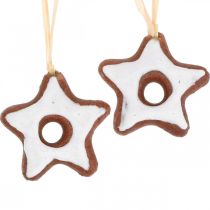 Product Christmas tree decorations cinnamon stars deco star plastic 5cm 24pcs