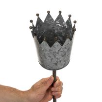Product Antique Look 95cm Metal Decorative Crown for Flowerbeds or Pots