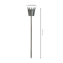 Product Antique Look 95cm Metal Decorative Crown for Flowerbeds or Pots