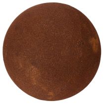 Product Rust-colored sphere decorative element for rustic garden design, 14cm, 2 pieces
