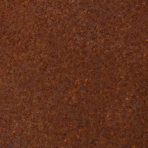 Product Rust-colored sphere decorative element for rustic garden design, 14cm, 2 pieces