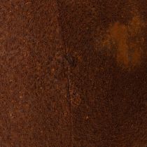 Product Rust-colored sphere decorative element for rustic garden design, 14cm, 2 pieces
