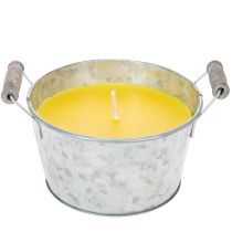 Product Citronella Outdoor Candle in Bucket: Atmospheric Lighting and Insect Repellent, 15cm