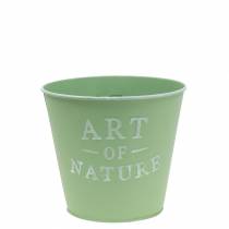 Product Flower pot zinc mint green Ø15cm H13.5cm