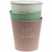 Product Flower pot zinc Ø22cm H21cm Different colors