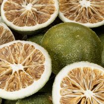 Product Green Lemon halves Limes Dried citrus fruit for decorating 500g