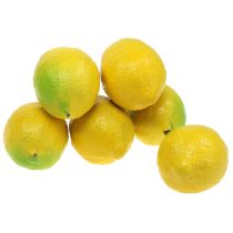 Decorative lemons 10cm 6pcs
