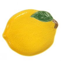 Product Lemon plate decorative plate ceramic lemons yellow 20×16cm