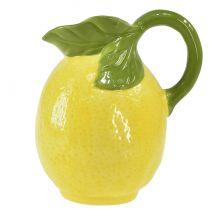 Product Lemon vase ceramic decorative jug lemons yellow H18.5cm
