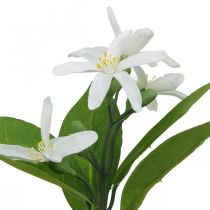 Deco branch lemon and flowers artificial branch summer decoration 26cm 4pcs