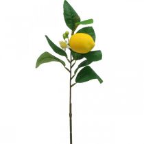 Deco branch lemon artificial lemon branch 42cm 3pcs