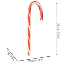 Product Artificial Candy Cane Red-White Decoration 35 cm Set of 3