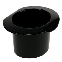 Decorative cylinder black, New Year&#39;s Eve, hat as a planter H5.5cm 12pcs
