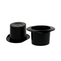Cylinder black 7cm 9pcs