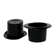 Product Cylinder black 8cm 8pcs