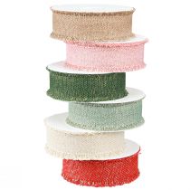 Product Fringe Ribbon Decorative Ribbon Glitter Colored 40mm 15m