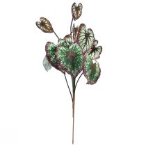 Product Begonia Artificial Plants Leaf Begonias Green Purple 62cm