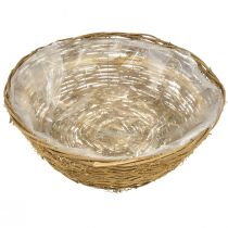 Product Large flower bowl, planting basket with vines, Ø40cm H13cm, natural decoration, table decoration, unique piece