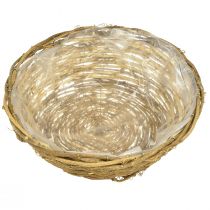 Product Natural flower bowl, decorative bowl with vine design, 31cm, rustic, planter