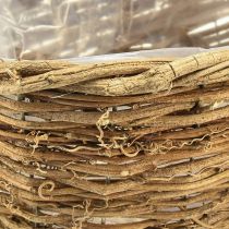 Product Flower bowl vine plant basket oval natural 49.5x22x13cm