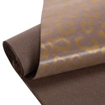 Product Floral silk leopard pattern brown wet strength 50x75cm 20pcs
