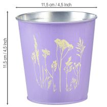 Product Metal flower pot, flower planter, purple, Ø11.5cm, H11.5cm