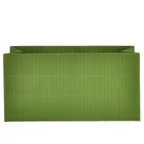 Product Flowerpot Long Ribbed Green Olive Green 24x12cm 6 pcs