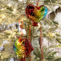 Product Festive glass decoration heart kiss shape Christmas