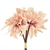 Product Dahlias Artificial Flowers Pink Blossom Ø15cm L28cm 3 pcs